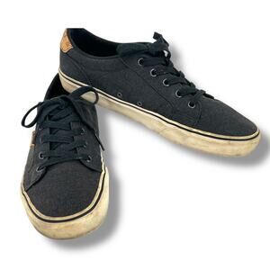 VANS Men's ERA Classic Navy Canvas Skate Style Shoes Cork Detail 9.5 Nautical